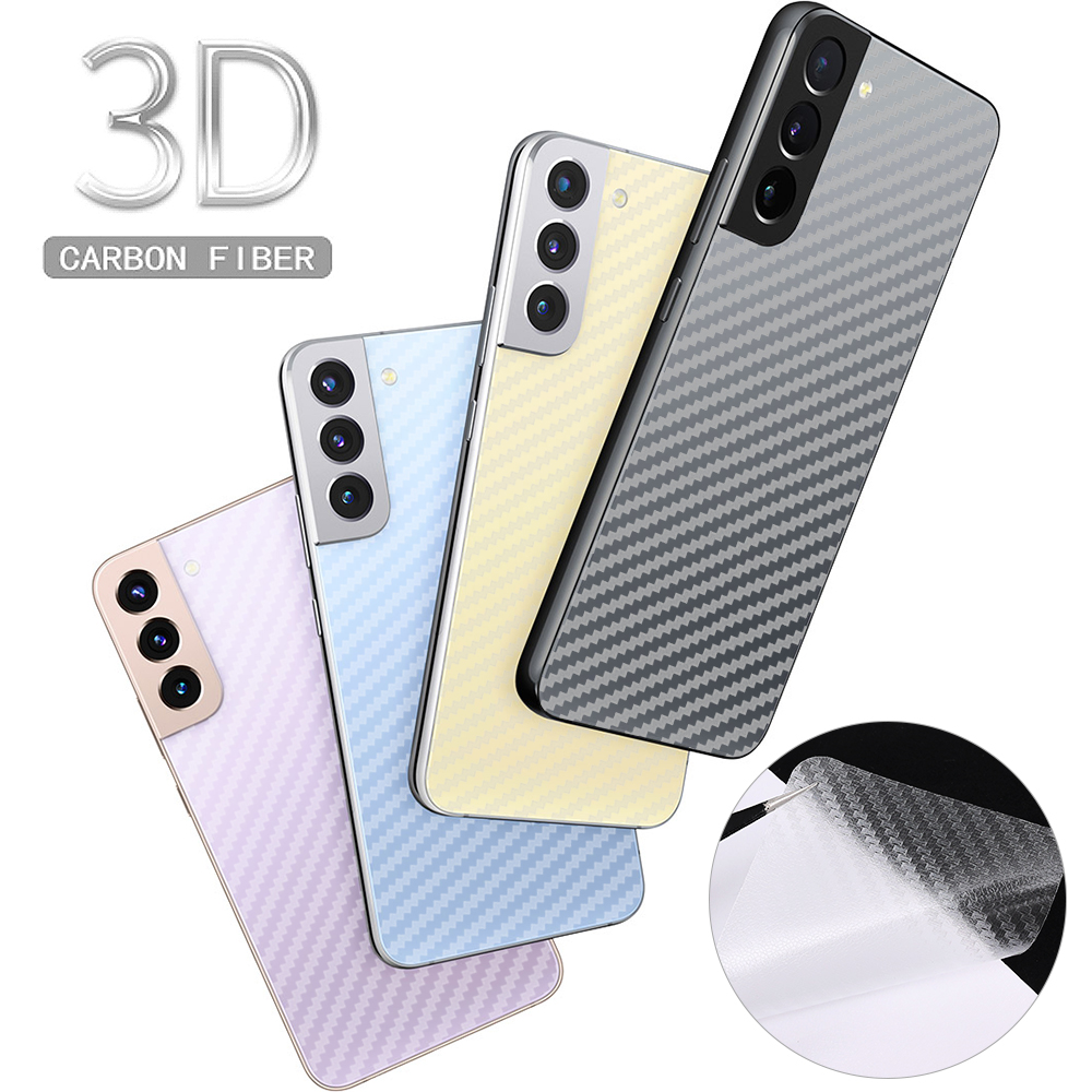 Protecteur d'écran arrière pour Samsung, autocollant en fibre de carbone, film de protection pour Galaxy A53, A73, S23, S22, Note20 Ultra, S21, S20 Plus, 3 pièces n° 2