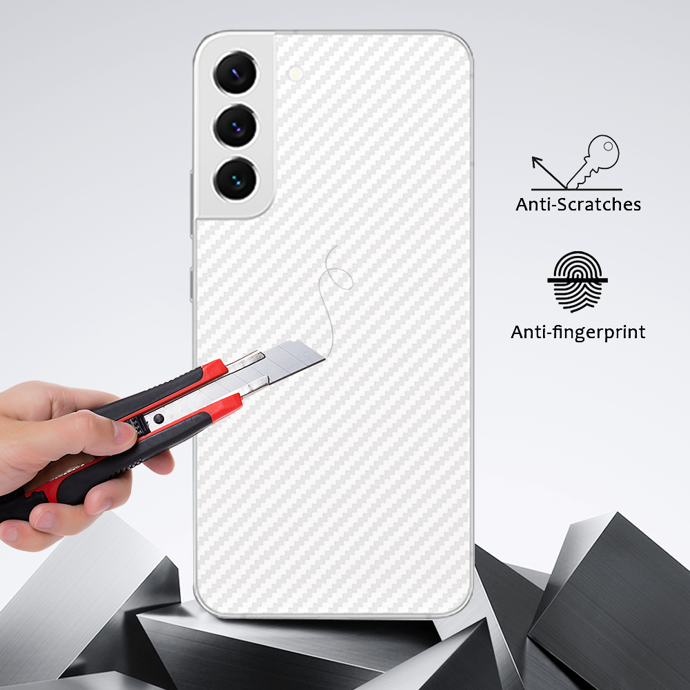 Protecteur d'écran arrière pour Samsung, autocollant en fibre de carbone, film de protection pour Galaxy A53, A73, S23, S22, Note20 Ultra, S21, S20 Plus, 3 pièces n° 4