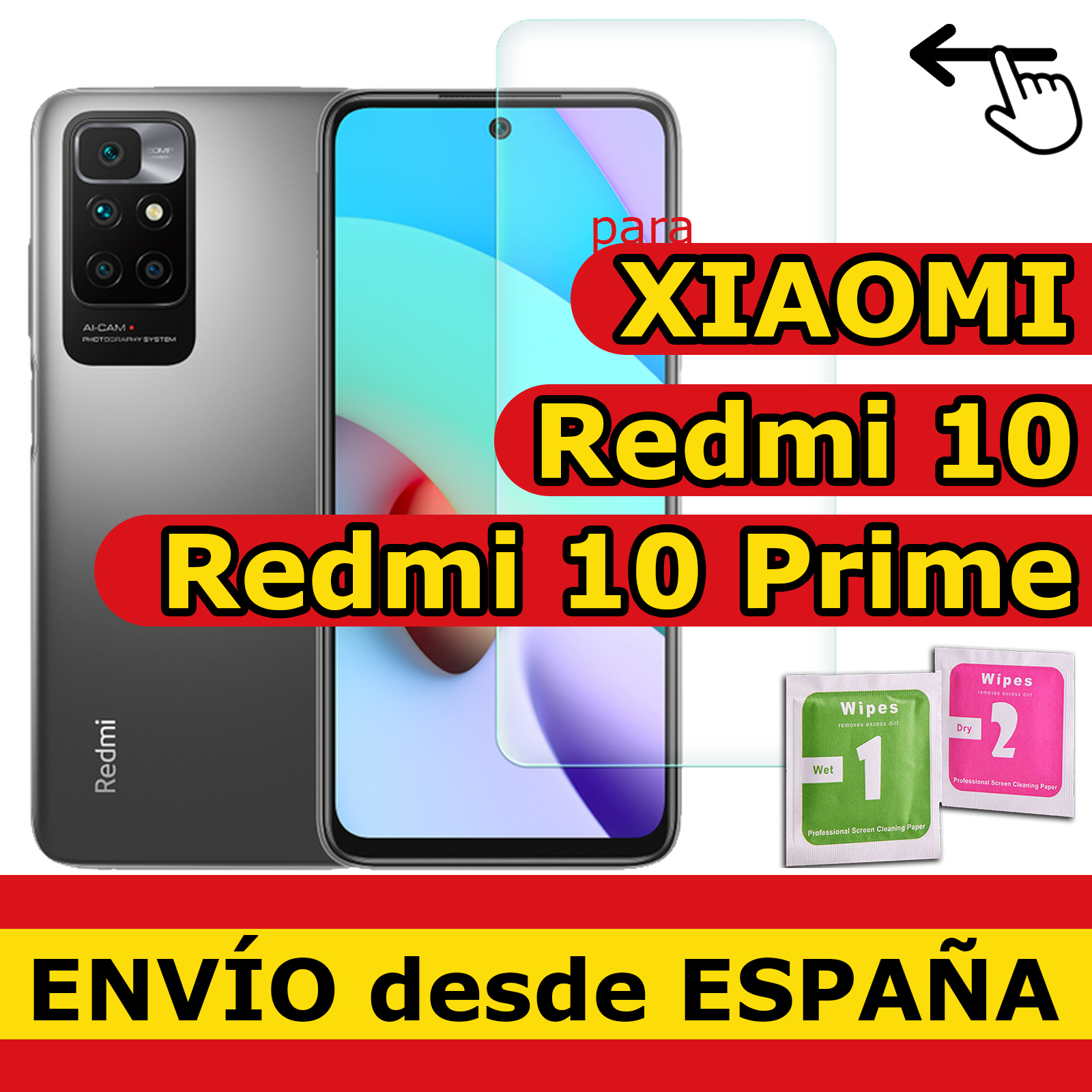 Vitre Protecteur Verre Trempé Pour  XIAOMI REDMI 10 / REDMI 10 PRIME Qualité Supérieure 9H 0.33mm n° 1