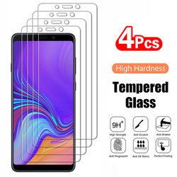 Film de protection d'écran en verre trempé, 4 pièces, pour Samsung Galaxy A3 A5 A7 horizon A8 J4 J6 Plus 2018 J2 J3 J5 J7 2016 A750 A9 2018