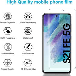 Film protecteur d'écran en verre pour Samsung Galaxy S23, S20 FE, S21FE, 2.5D, 9H, 4 pièces small picture n° 2