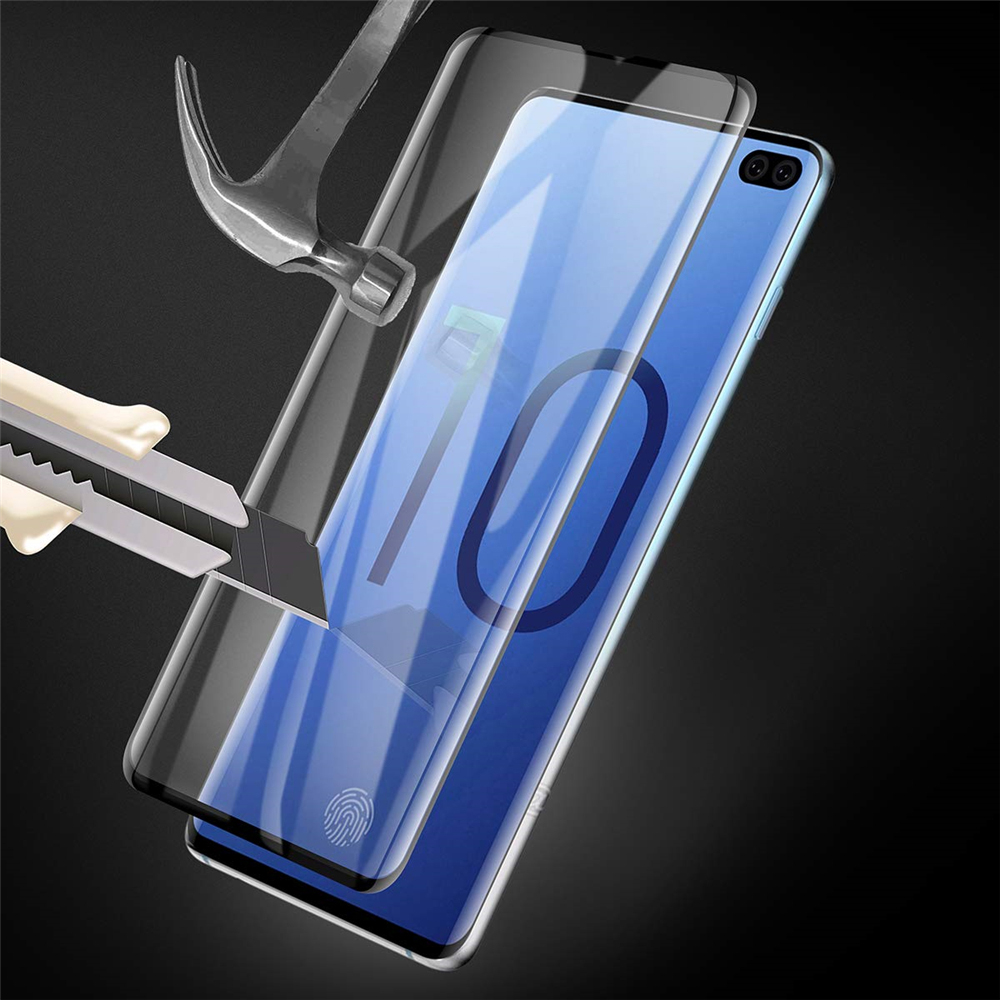 Film de protection en verre trempé pour Samsung Galaxy S8, S9, S10e, S10 plus, couverture complète, bord S7, protecteur d'écran de téléphone n° 3