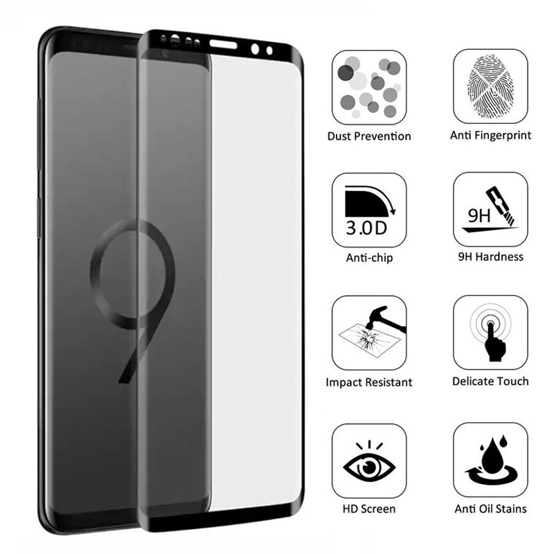 Protecteur d'écran en verre trempé pour Samsung, film de protection pour Galaxy Note 9, 8, S9, S8 Plus, S7, pas 8 s, 9 s, 7 s, S, 9, 8, 7, 6 n° 3