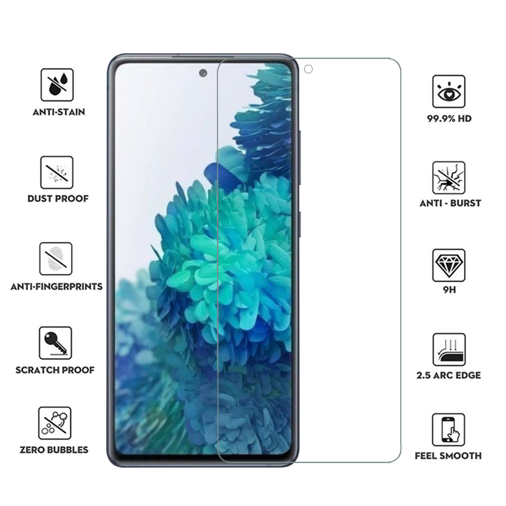 Film de protection d'écran avant en verre guatémaltèque pour Samsung Galaxy S20, FE 5G, S21 FE S20FE, colle complète n° 5