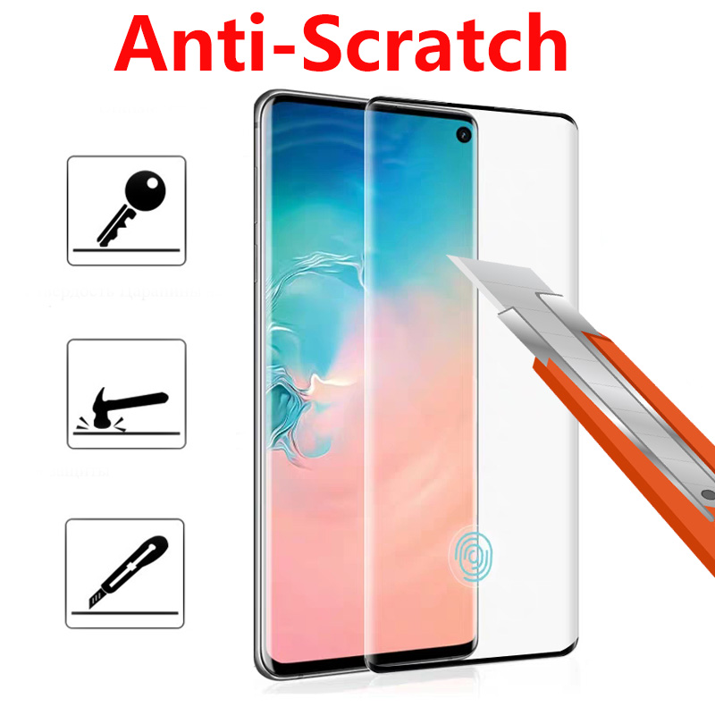 Protecteur d'écran pour Samsung Galaxy, en verre trempé pour modèles S23, S10, S20, S21 Plus, S22 Ultra, 5G n° 3