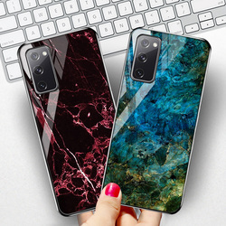 Coque en verre trempé, marbre, étui pour Samsung S21 FE Funda S23 Ultra S22 Plus S20 Note 10 Plus A53 5G A13 A33 A04s A22 A52 A52s small picture n° 2