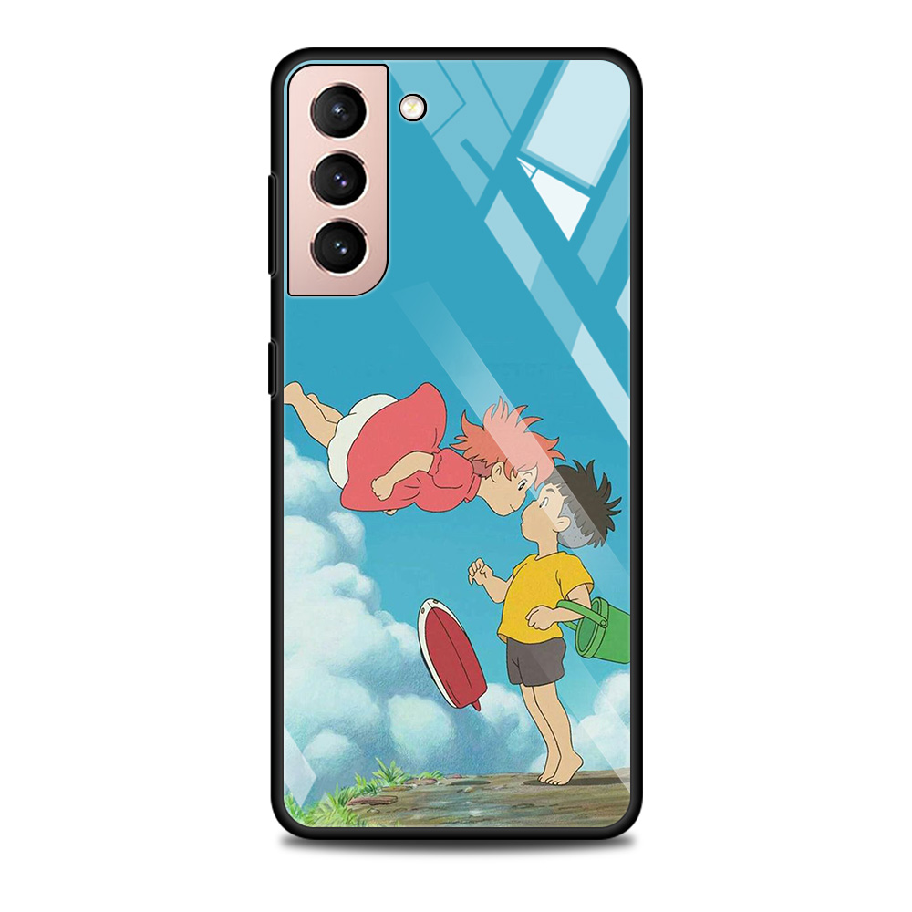 Studio Ghibmovies-Coque en verre Totoro Guatemala, étui pour Samsung Galaxy S23 S22 S21 S20 FE Ultra S10 S9 S8 Plus Note 20Ultra 10Plus n° 5