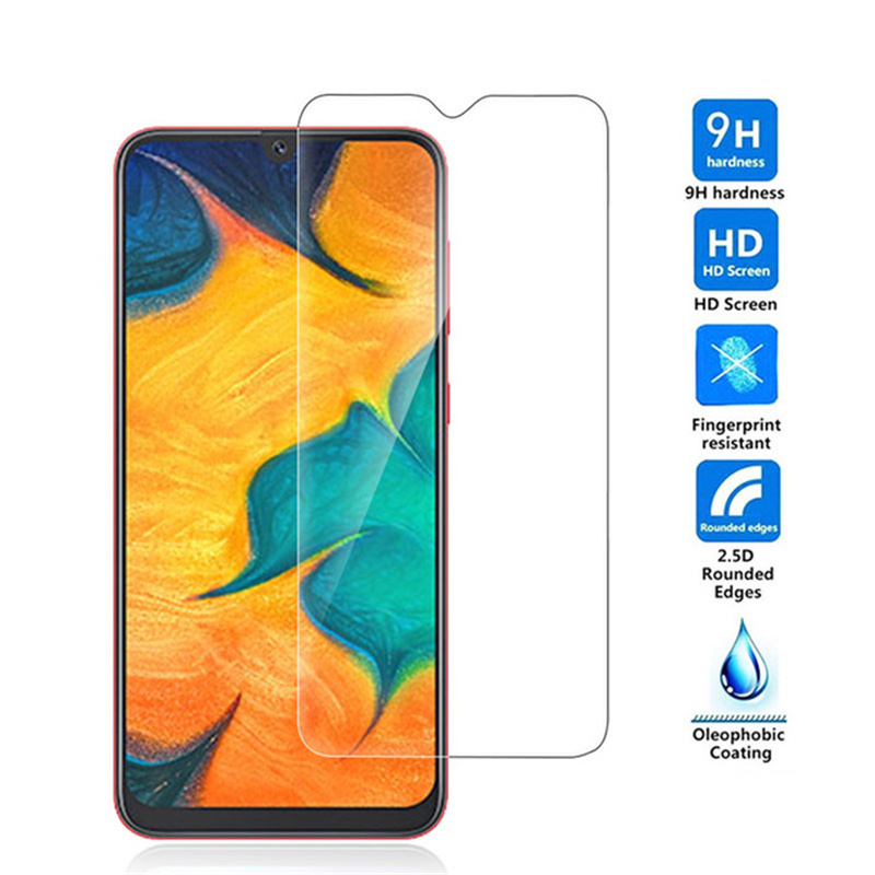 Protecteur d'écran 9H HD, 2 pièces, en verre trempé, pour Samsung Galaxy A50 A40 A30 A10E A20E A90 A80 A70 A60 A2 Core n° 3