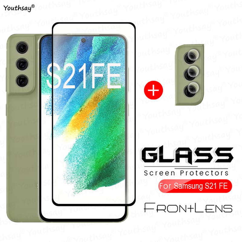 Film protecteur d'écran en verre pour Samsung Galaxy S21 FE, verre du Guatemala, couverture complète, S23 FE, S21, S20 FE n° 1