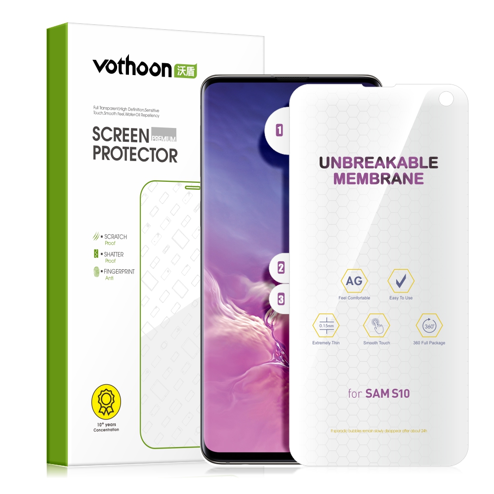 Protecteur d'écran Vothoon HD pour Samsung Galaxy S23 Ultra S22 S21 5G S10 Plus S10e Film Hydrogel 3D à couverture complète n° 1