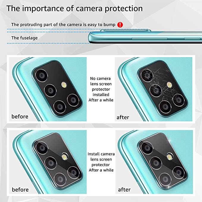 Lentille de caméra de protection en verre, film de caméra arrière pour samsung A51 A71 A01 A41 A31 A21 A11 M11 M21 M31 M51 galaxy A41 m 11 21 31 n° 2