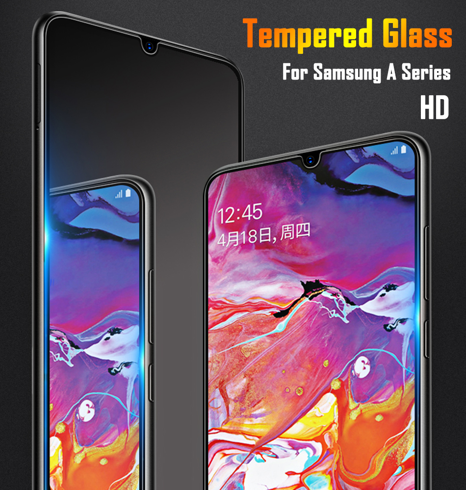 Film de protection d'écran en verre HD, pour Samsung M20 M10 J8 J6 J4 J3 2018 A7 A9 horizon A8 PLUS, 2018 n° 6