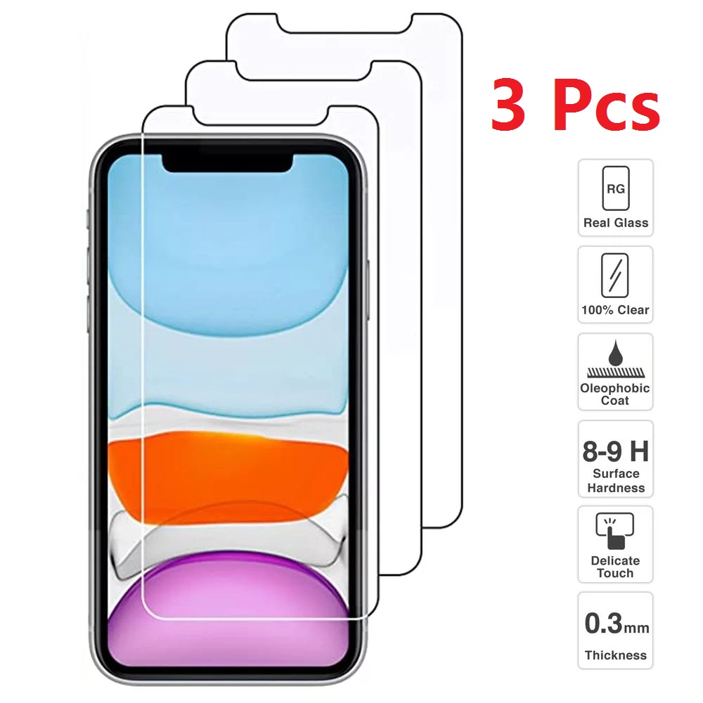 Protecteur d'écran en verre guatémaltèque, pour iPhone 12 Mini 11 Pro X Xs Max Xr SE 2020, 3 pièces n° 1