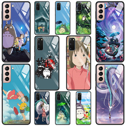 Studio Ghibmovies-Coque en verre Totoro Guatemala, étui pour Samsung Galaxy S23 S22 S21 S20 FE Ultra S10 S9 S8 Plus Note 20Ultra 10Plus