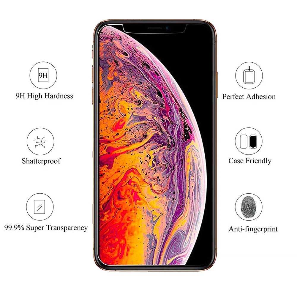 Protecteur d'écran en verre guatémaltèque, pour iPhone 12 Mini 11 Pro X Xs Max Xr SE 2020, 3 pièces n° 4