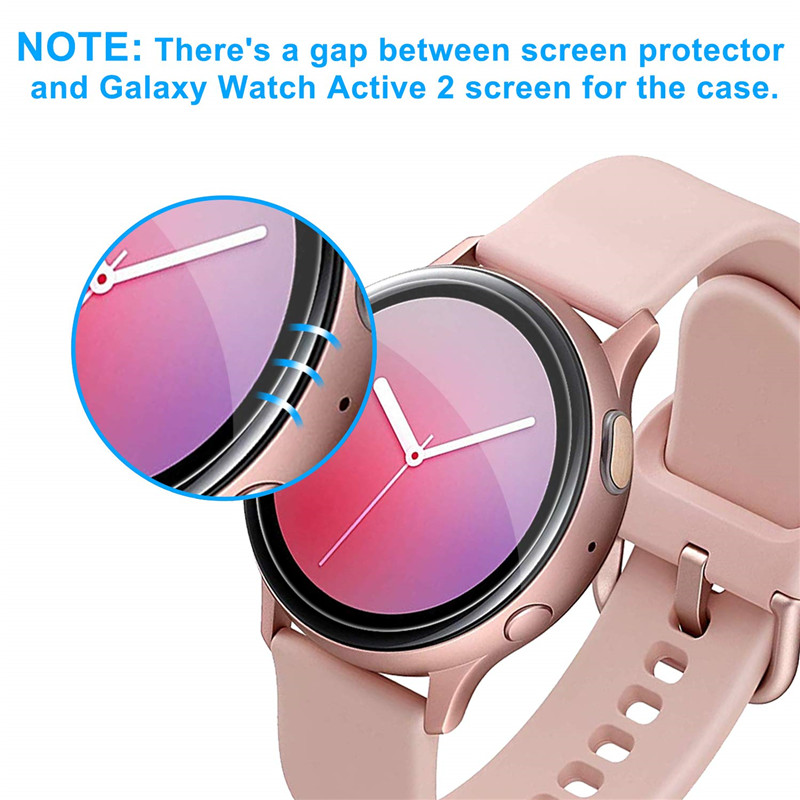 Protecteur d'écran pour Samsung Galaxy Watch Active 2, Film souple de Protection à couverture complète, résistant aux rayures, 40mm 44mm n° 4