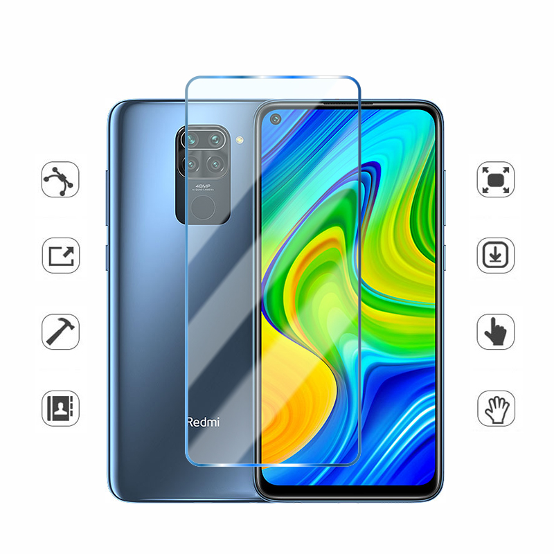 Protecteur d'écran 6 en 1, en verre trempé pour Redmi Note 9 9A 9C 10 9 8 7 9S 10S 11S n° 3