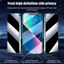 Anti Espion verre trempé Iphone 15 14 13 Pro Max verre trempe Iphone 13Pro Max Protecteur D'écran iPhone 13Mini Lunettes De Confidentialité vitre protection Pour Iphone 12 11 13 14 Pro Max glass small picture n° 6