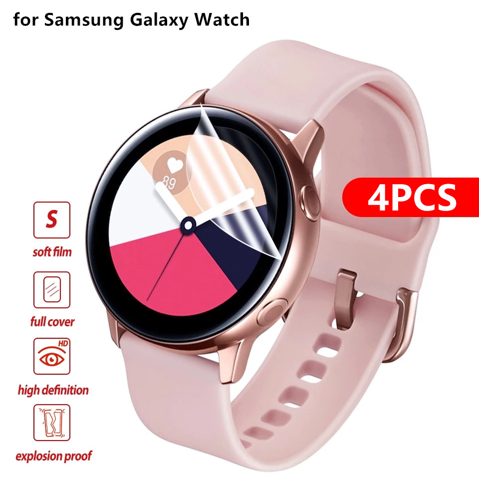 Protecteur d'écran pour Samsung Galaxy Watch Active 2, Film souple de Protection à couverture complète, résistant aux rayures, 40mm 44mm n° 1