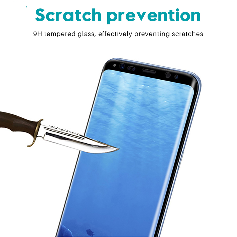 Protecteur d'écran, Film en verre trempé 9D incurvé pour Samsung Galaxy Note 8 9 S9 S8 Plus S7 Edge A6 A8 Plus 2018 n° 3