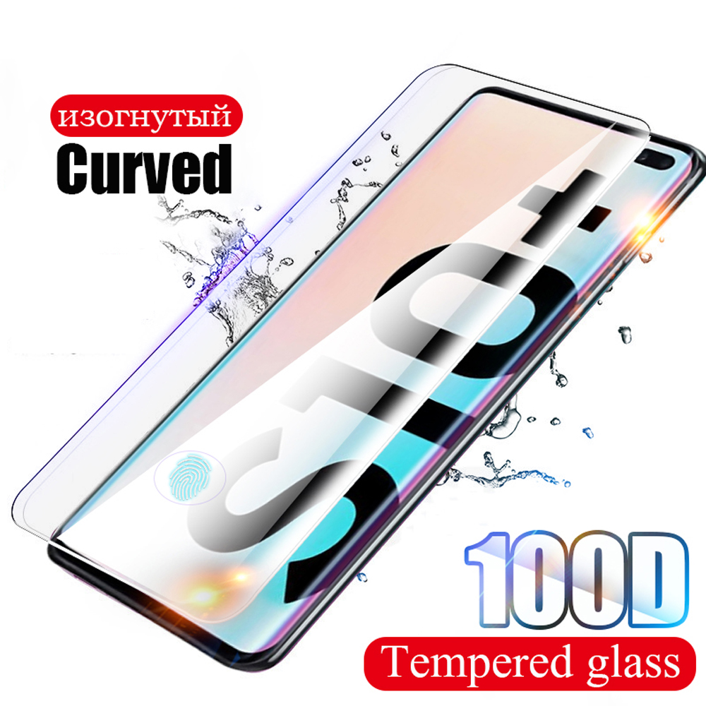 Protecteur d'écran de téléphone en verre trempé, couverture complète pour Samsung Galaxy S8 S10 S9 S10e Plus S7 Edge n° 1