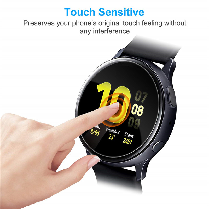Protecteur d'écran pour Samsung Galaxy Watch Active 2, Film souple de Protection à couverture complète, résistant aux rayures, 40mm 44mm n° 6