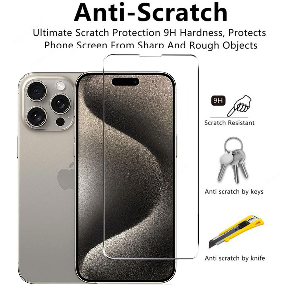 Protecteur d'écran en verre Guatemala pour iPhone, iPhone 15, 14, 13, 12, 11 Pro Max, X, XS, Poly Mini, 7, 8, 14 Plus, 15 Pro Max, 5 pièces n° 3