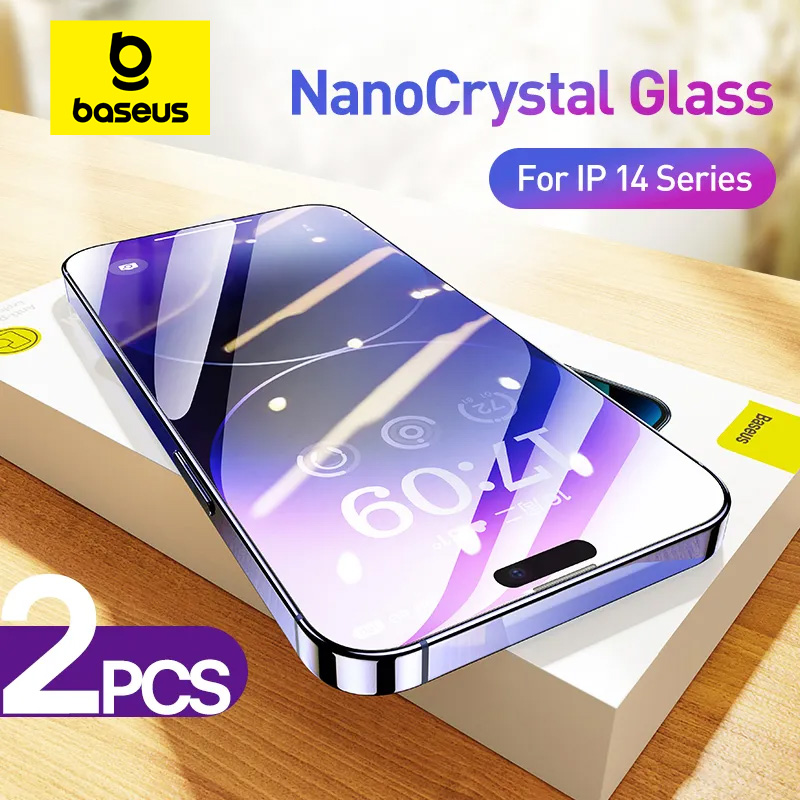 Bas192.- Film de protection d'écran anti-espionnage en verre pour iPhone, cristal de caractère, film guatémaltèque, verre protecteur, 14, 13, Pro, Max, 2 pièces n° 1