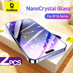 Bas192.- Film de protection d'écran anti-espionnage en verre pour iPhone, cristal de caractère, film guatémaltèque, verre protecteur, 14, 13, Pro, Max, 2 pièces small picture n° 1