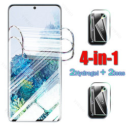 Protecteur d'écran 4 en 1 pour Samsung Galaxy S20 + Plus 5G, film hydrogel souple, couverture complète 3D pour Samsung S 20 + 20Plus, objectif d'appareil photo small picture n° 1