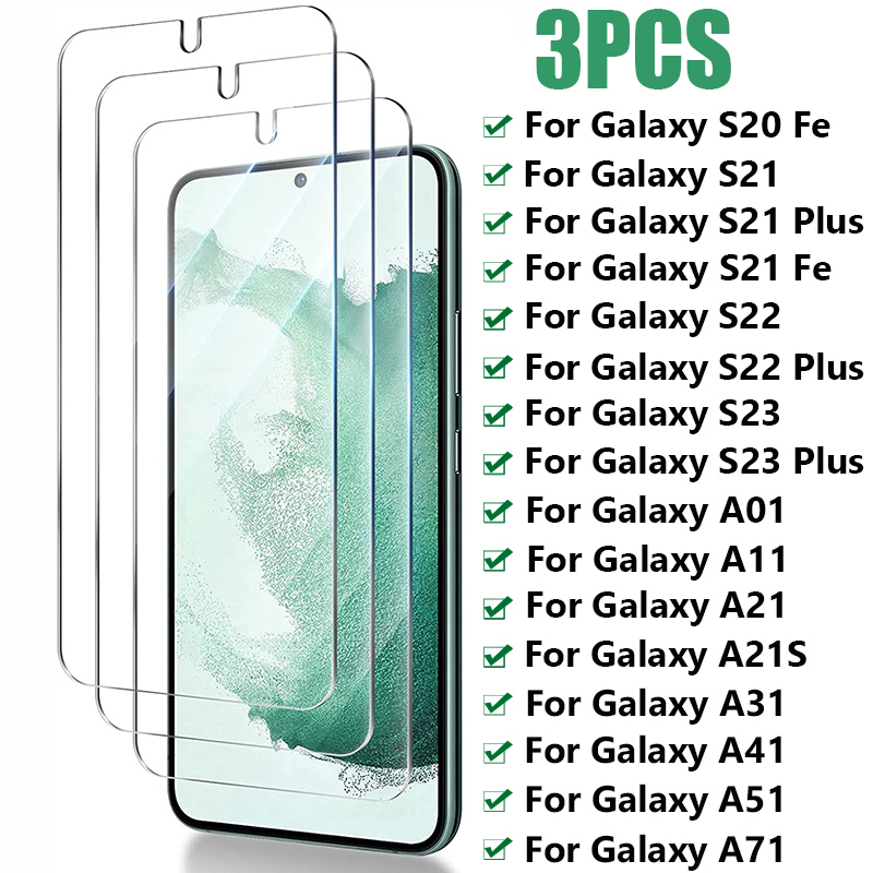 Protecteur d'Écran en Verre pour Samsung Galaxy S23, S22, S21 Plus, S20 Fe, A51, A71, A21S, A31, A51, A71, A41, A11 n° 1