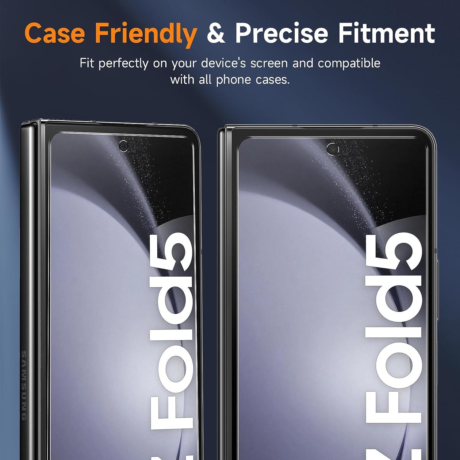 Protecteur d'écran extérieur anti-éclats pour Samsung Galaxy Z, verre guatémaltèque, film de protection respectueux de la coque, possède 5, 5G, 3 pièces, 1 pièces n° 5