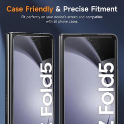 Protecteur d'écran extérieur anti-éclats pour Samsung Galaxy Z, verre guatémaltèque, film de protection respectueux de la coque, possède 5, 5G, 3 pièces, 1 pièces small picture n° 5