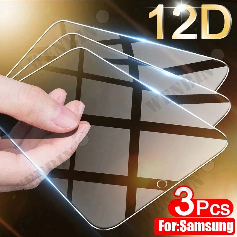 Protecteur d'Écran en Verre pour Samsung S23 S22 S21 Ultra Plus A54 A14 A24 A73 A53 A13, 3 Pièces n° 1