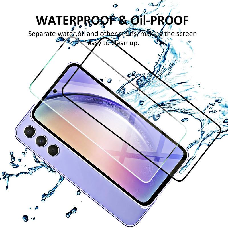 Film protecteur d'écran en verre guatémaltèque pour Samsung Galaxy, A54, A34, A24, A14, A04, E, A04S, A13, 4G, A23, A33, A53, A73, 5G, 4-1 pièces n° 5