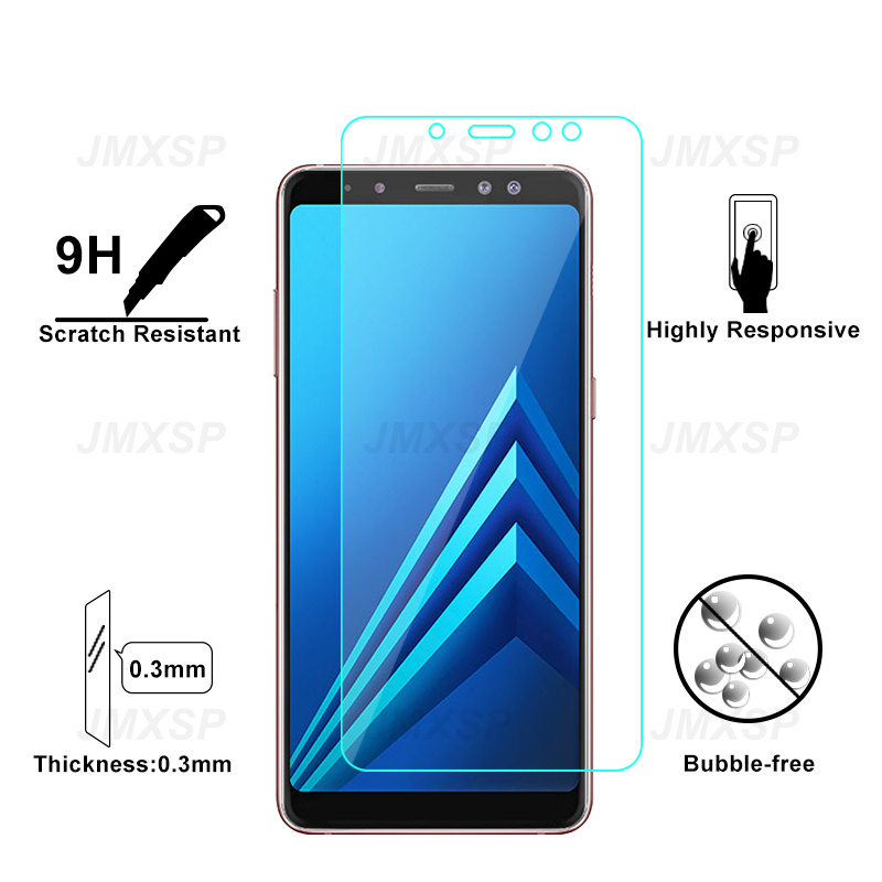 Verre de protection 4 en 1 pour Samsung Galaxy horizon A8 Plus A9 A7 A5 2018 J6 J4 Plus J8 J7 2018 A30, film d'objectif n° 3