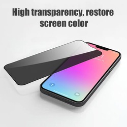 Protecteur d'Écran Incurvé 5D en Verre Anti-espion pour iPhone, Accessoire de Confidentialité pour Modèles 13 Pro Max, 12 Mini, 11, 14 Pro Max, 2 Pièces small picture n° 4