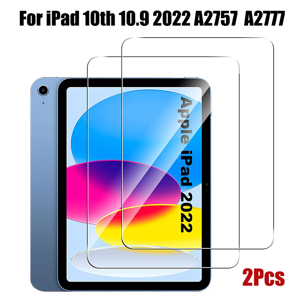 Protecteur d'écran pour Apple iPad 10 10.9 pouces 2022 A2757 A2777, verre à couverture complète pour iPad 10e génération 10.9 n° 1