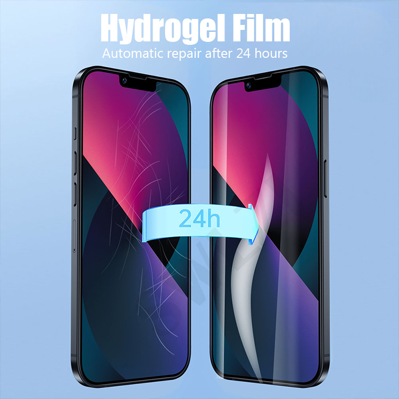 Film Hydrogel en verre trempé à couverture complète pour iPhone, 5 pièces, pour iPhone 14 7 8 6 Plus Xs Max XR X SE 2022 n° 6