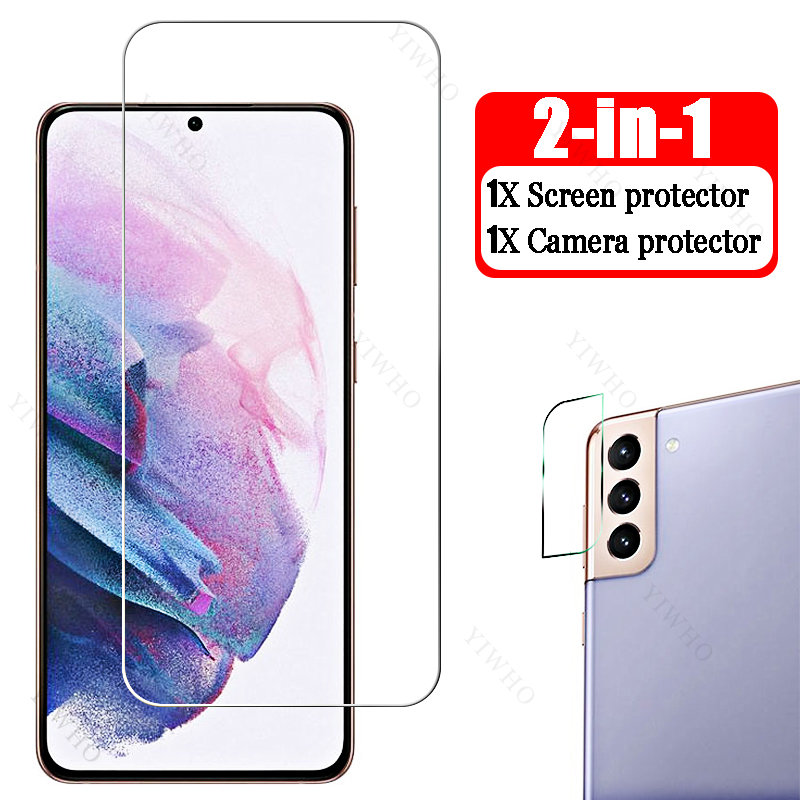 Verre de protection 4 en 1 Guatemala pour Samsung Galaxy S21 Plus 5G SM-G996B S 21 21 + + S21 + Sécurité de l'objectif de l'appareil photo 6.7 Protecteur d'écran n° 2