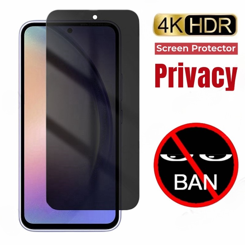 Protecteur d'écran de confidentialité pour Samsung Galaxy, verre anti-espion, A54, A34, A14, A73, A53, A33, A23, A13, A12, A02, A03, A04 S, A72, A52, A32, 2 pièces n° 1