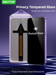 Protecteur d'écran pour iPhone, protection complète contre la poussière, Film en verre trempé HD 2,5d avec bords, pour modèles 13, 14 Pro Max Plus small picture n° 1