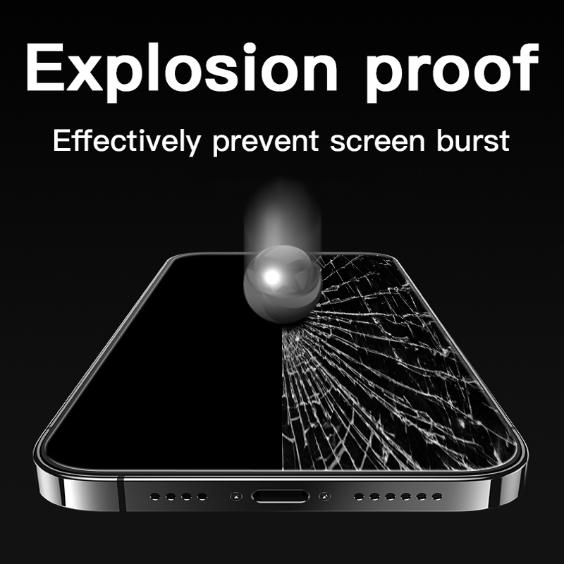 Protecteur d'Écran en Verre pour iPhone, Accessoire pour Modèles 7 8 14 Plus 14 13 12 11 Pro Max XS Poly 12 Mini, 3 Pièces n° 3