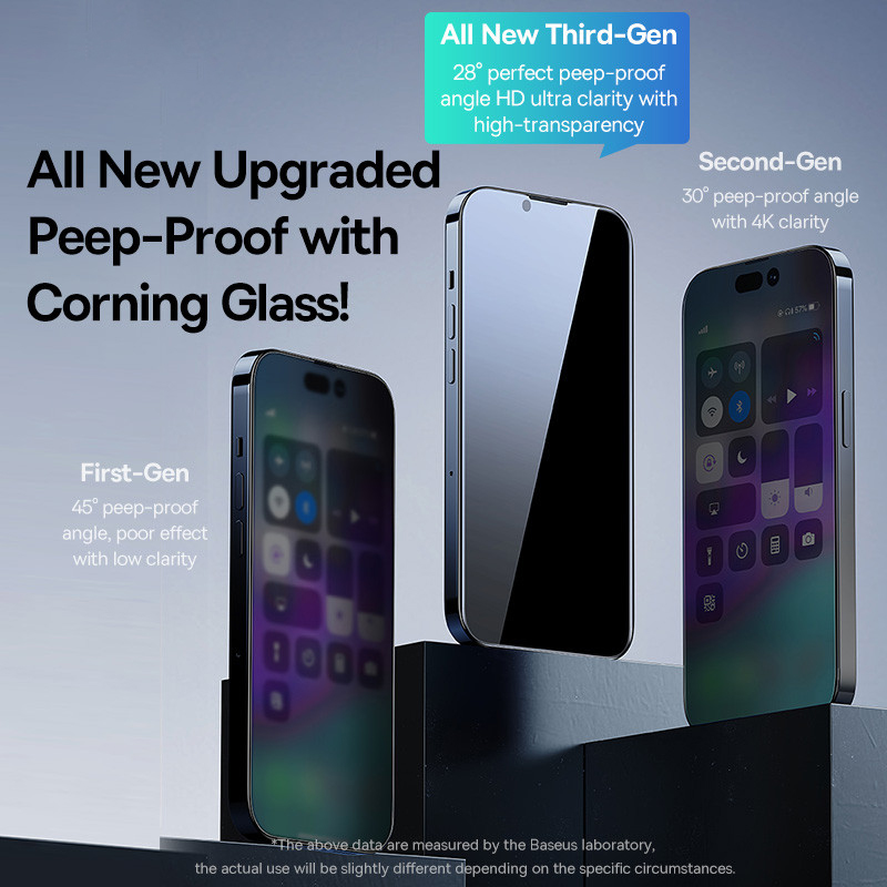 Bas192.- Protecteur d'écran Corning Guatemala Glass, iPhone 15, 14, 13, 12 Pro Max, Poly X, XS Max, Installation Liative Iest, 0.4mm n° 6