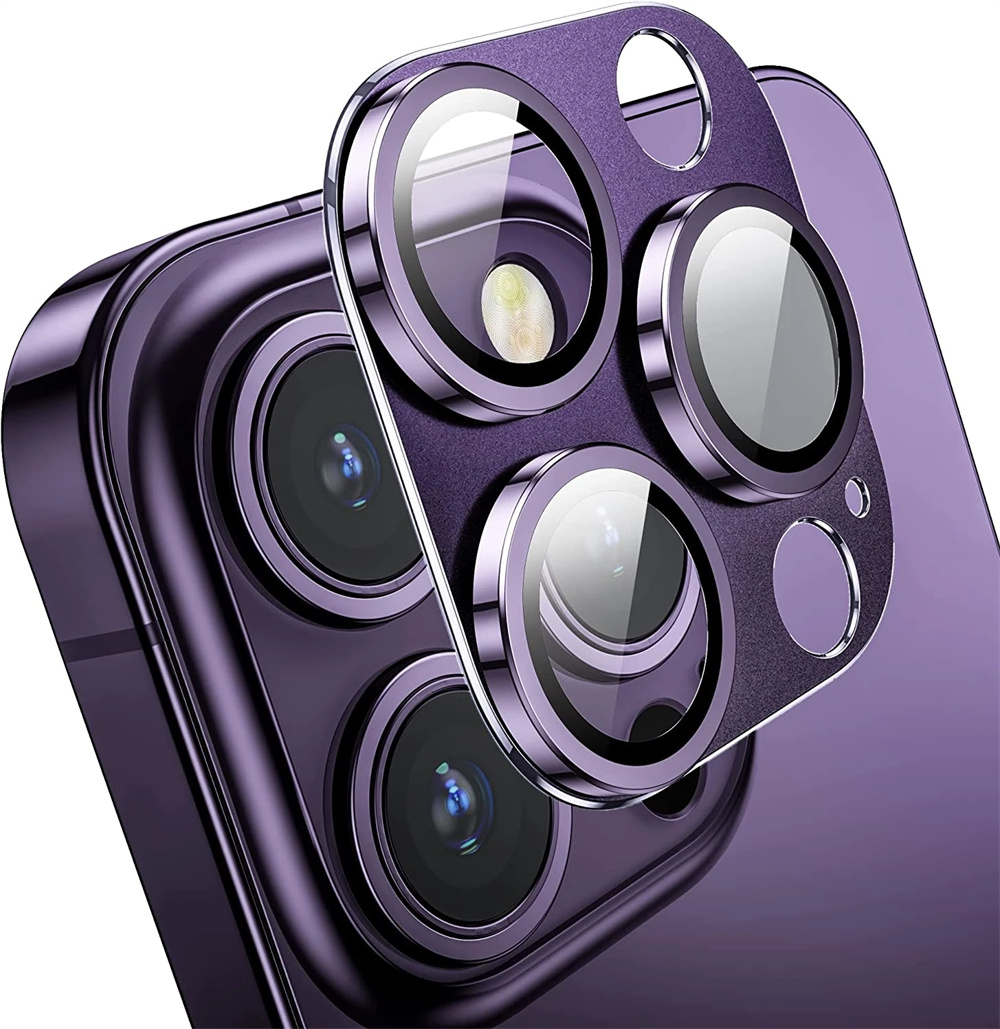 Protecteur d'objectif d'appareil photo en métal pour iPhone 14, 13 Pro Max, 13 Mini, capuchon d'objectif arrière pour iPhone 14 Plus, étuis de protection à couverture complète n° 1