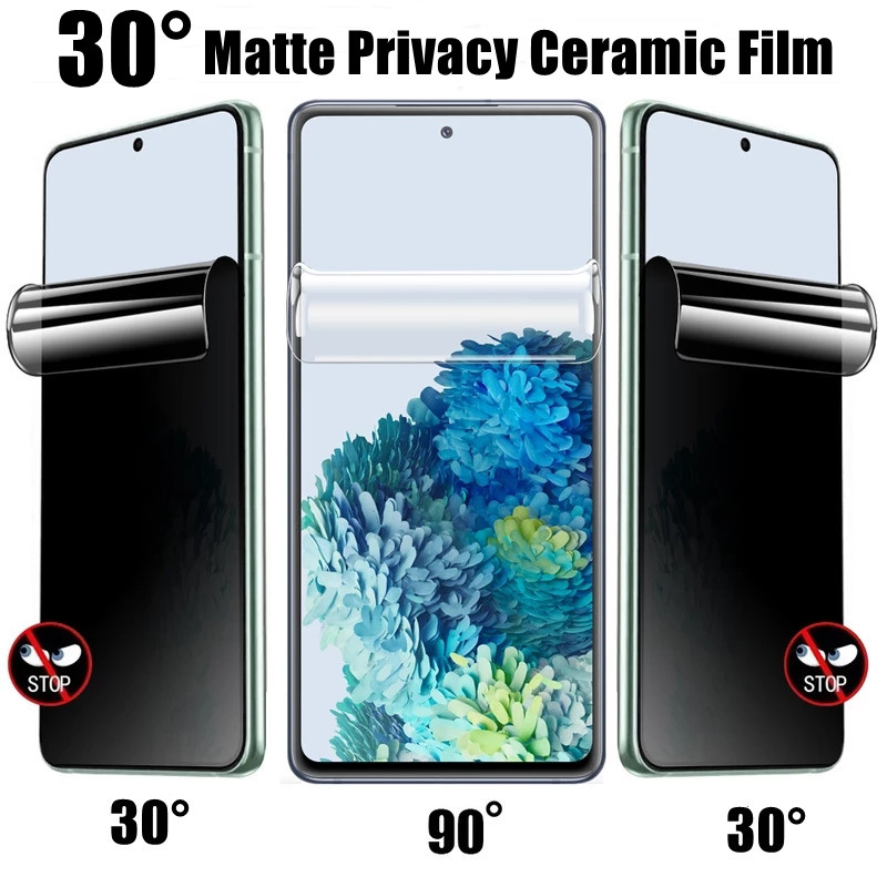 Protecteurs d'écran de confidentialité en céramique pour Samsung, film anti-espion pour Galaxy S21, S20, S22, S23 Ultra FE, Note 20, 9, 8, 10, S8, S9, S10 Plus, 256 n° 3