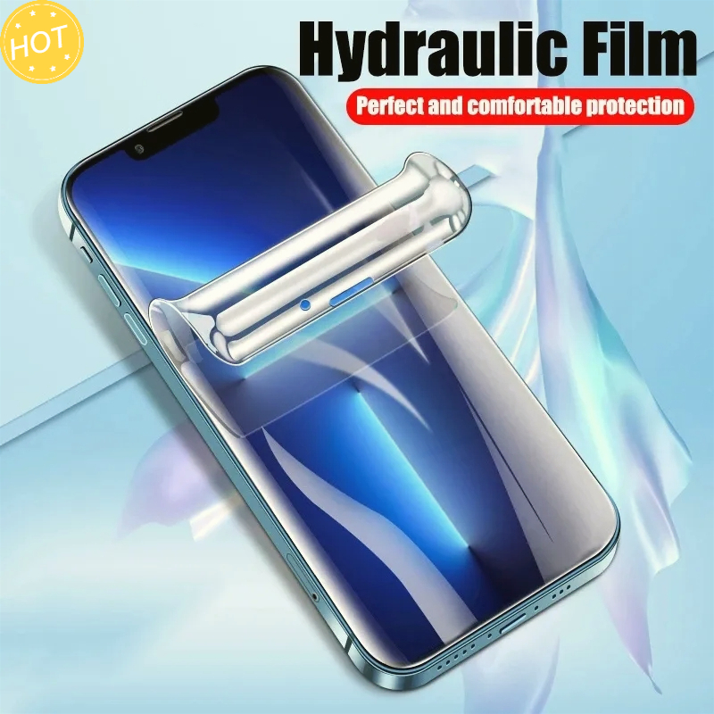 Protecteur d'écran en film hydrogel pour iPhone, couverture complète, pas de verre, 11, 12, 13, 14 Pro Max, mini, 14, 8, 7 Plus, 6, 5s, SE, 2020, 4 pièces n° 3