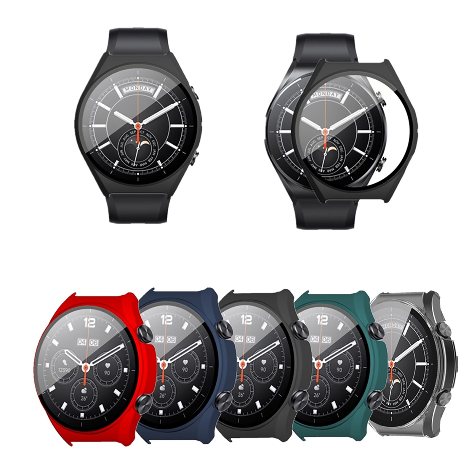 Étui de protection d'écran en verre pour Xiaomi Watch l's, Smartwatch, PC, Hard Edge, Film Guatemala, Smart Wristband Cover n° 6