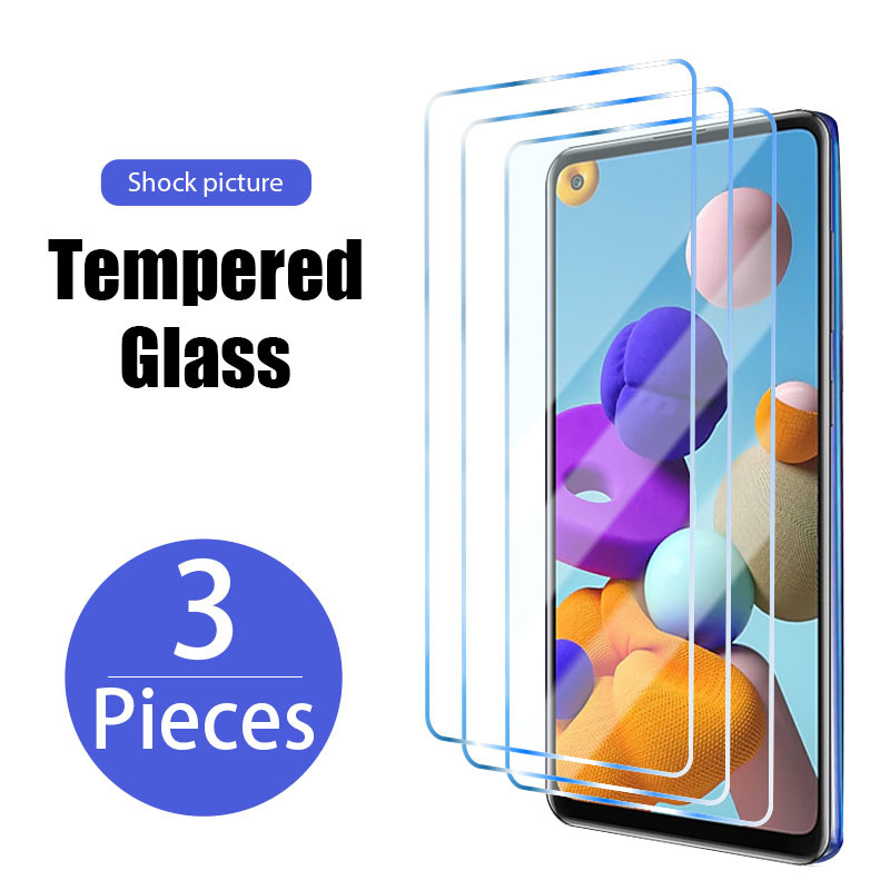 Protecteur d'écran, 3 pièces, en verre trempé pour Samsung S21 Ultra S20 FE 5G S10 Plus S7 S6, pour Samsung Galaxy S10 S20 Plus n° 1