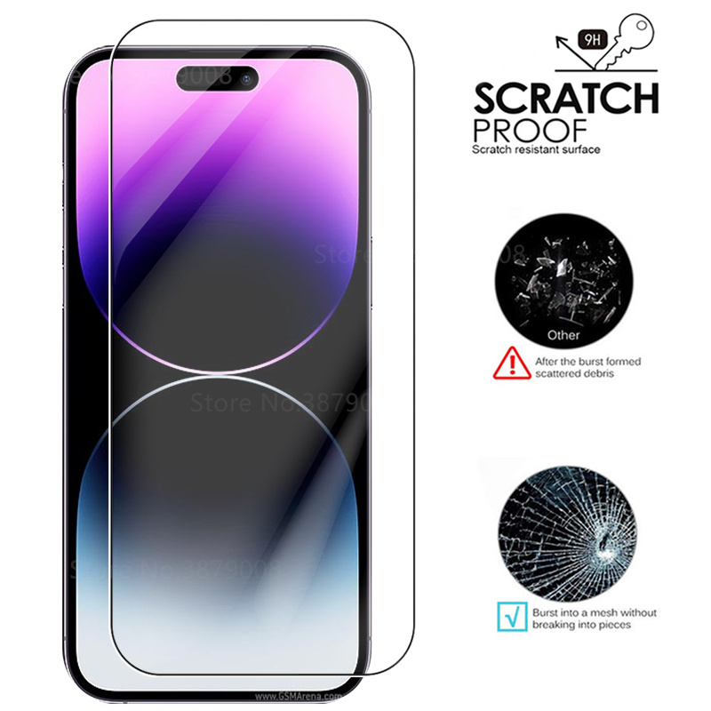 Protecteur d'écran en verre Guatemala 9H pour iPhone, film de protection de sécurité, couverture pour iPhone 13 Pro Max, 14 Pro Max, 13 Mini, 4 pièces n° 5